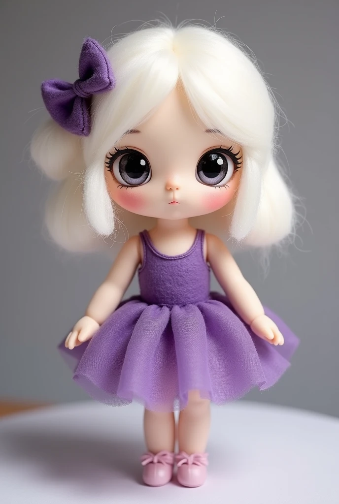 Russian style, girl children , photo studio white infinite background, close-up, bust, portrait , long blonde hair TRACES and giant bow PURPLE on head