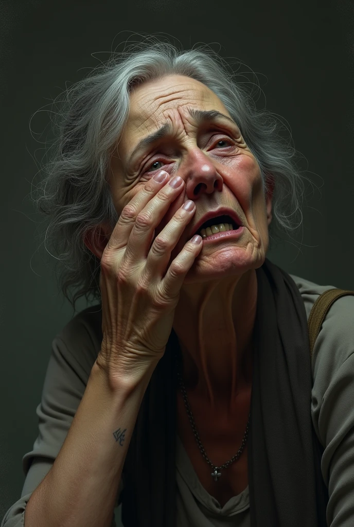 45 year old woman crying