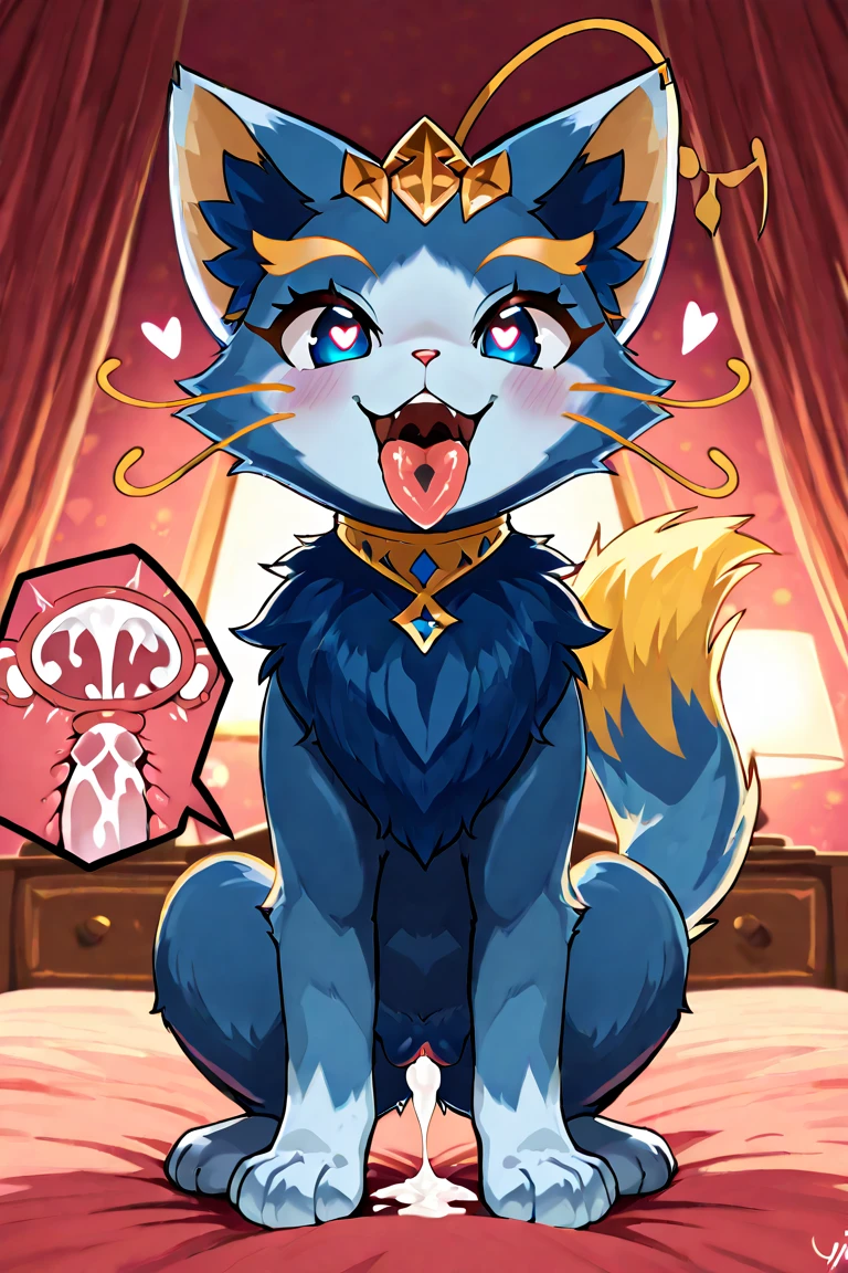 explicit, solo, ((feral, quadruped)), (((admiral blue wolf, deep saturated blue fur, cute, chibi, young, puppy))), masterpiece, high detail, animal genitalia, canine genitalia, ((((((thick canine penis, huge knot, very long erection, huge canine penis, huge balls, hyper canine penis, hyper balls, saggy balls)))))), (((heavenly environment))), (((huge cumshot, huge orgasm, cum, excessive cum, cum pool))), tsukune minaga, syuro, nikkibunn, ((pinup)), paws, pawpads, angel wings, halo, (((curvy figure, feral))), ((white watery cum)), [from above, high angle, foreshortening], looking pleasured, epic pose, neon glow, sparkles, glitter, gradients, glowing penis, in cathedral, church, stain glass windows, incense, altar, backlit, rim lighting, god rays, volumetric, glowing, being worshipped, marble tub, cumming in container, ((cum overflowing))
