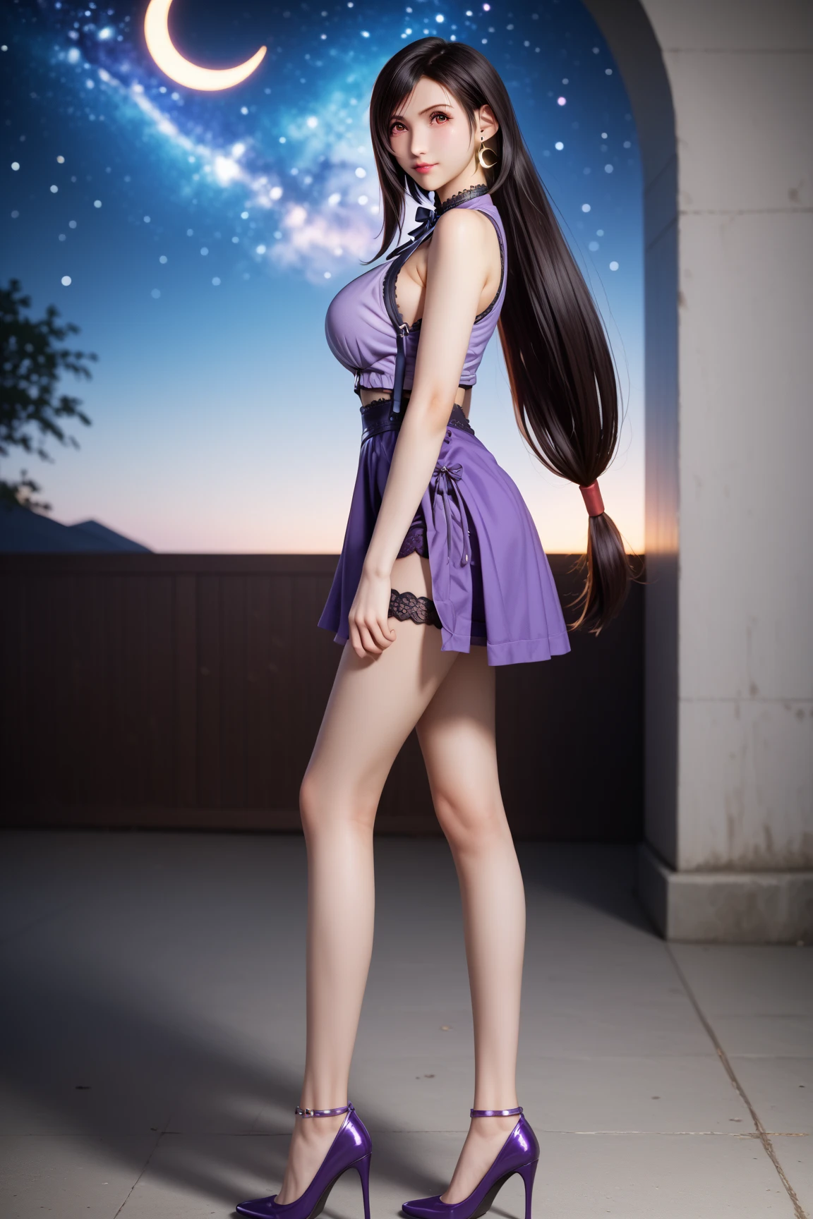 xiaowu, ({1girl, solo}:2), mature female, mistress, goddess, rabbit ears, standing, ring, ({lingerie, leotards, no bra}:1.5), ({masterpiece, best quality, realistic, photography, RAW, Nikon, 85mm, real life, sharp focus, 8k UHD, photo realistic, high resolution, ultra-detailed, anatomically correct, super detail, award winning, highres, 1080P, 16k, 8k, 4K, HD, ccurate}:1.4), (clarity:1.1), ({extremely detailed realistic hair, beautiful realistic hairstyle, realistic dark purple hair}:1.3), ({beautiful realistic face, extremely detailed realistic face}:1.3), ({realistic purple eyes, extremely detailed realistic eyes, perfect eyes, eye-level shot, extremely detailed realistic pupils, detailed realistic retina, extremely detailed realistic eyelashes}:1.5), ({detailed realistic lips, beautiful realistic lips}:1.3), ({proportional anatomy, upper body from head to thighs, slender abs}:1.5), ({proportional realistic breasts, realistic medium breasts}:1.3), ({detailed realistic skin, realistic natural skin color, natural skin texture}:1.4), (arms behind waist:1.5), bamboo forest,