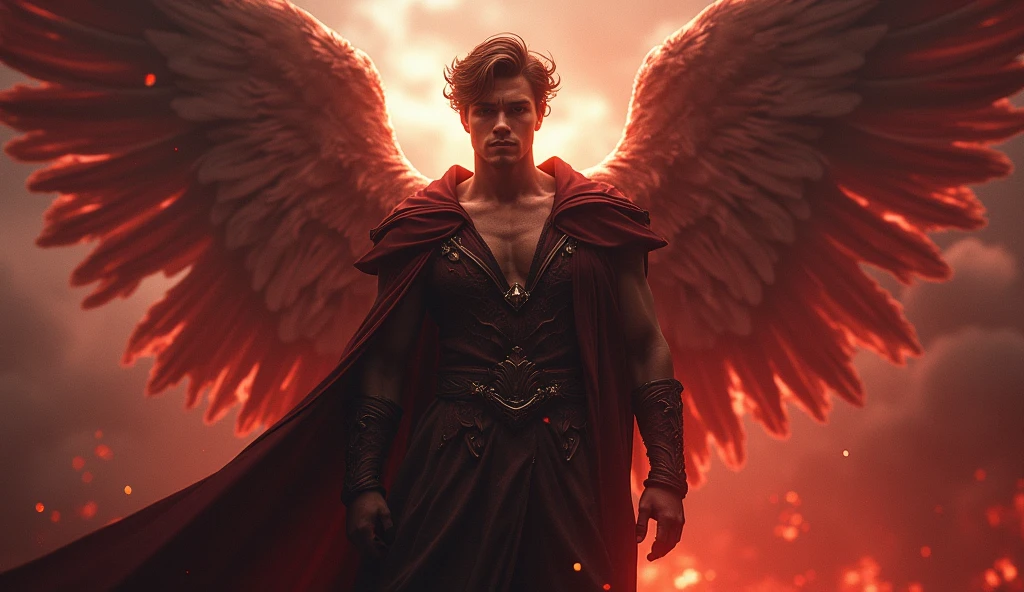 Red angel man
