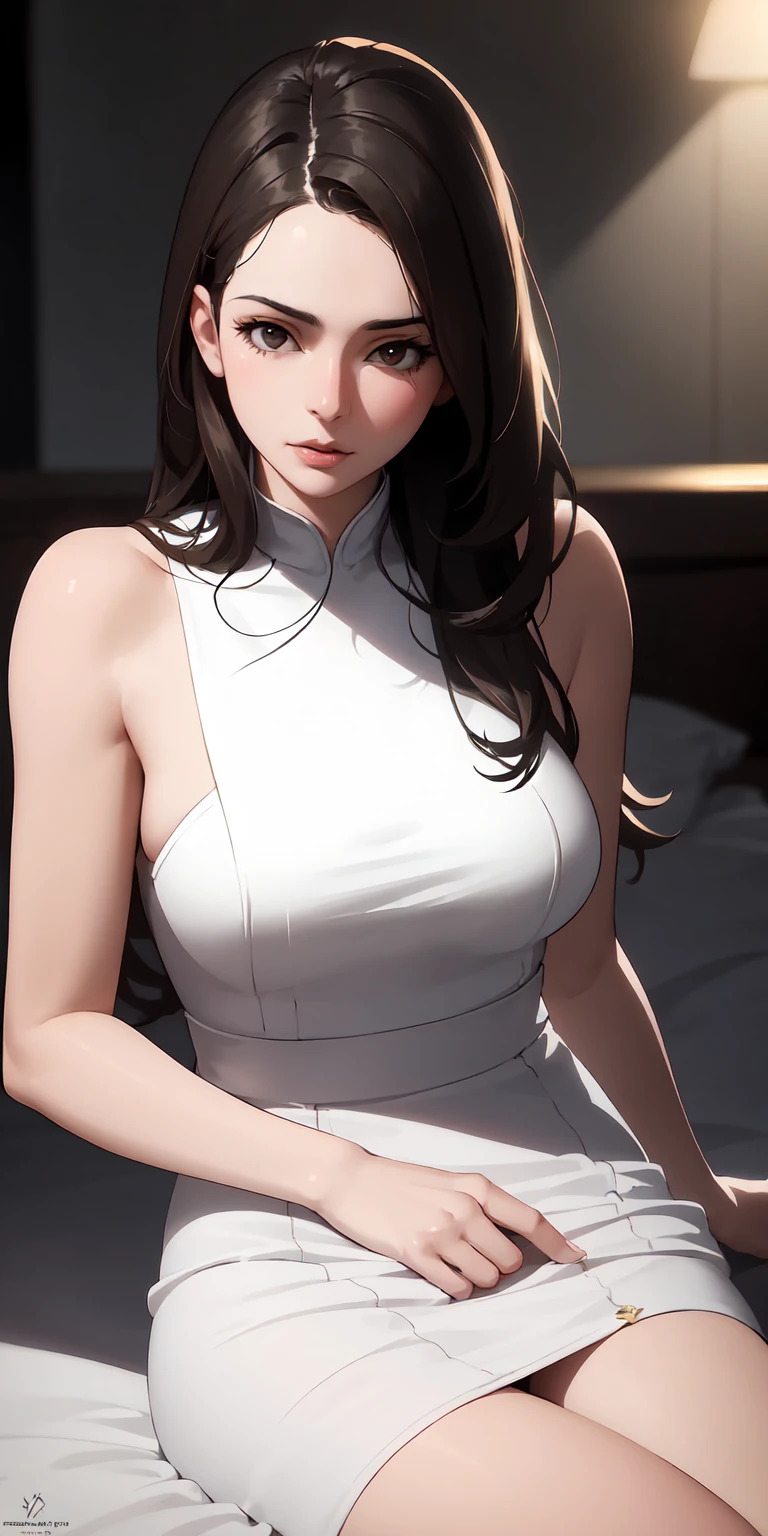 Extreme close-up,1girl in,(Ultra detailed skin),Curve,Petite,Beautiful breasts,(Large breasts),pale skin,pointed breast,Erect nipples,(Fantasy Art,Highest image quality,Hyperrealist portrait,(8K),Ultra-realistic,Best Quality, High quality, High Definition, High quality texture,high detailing,Beautiful detailed,fine detailed,extremely details CG,Detailed texture,realistic representation of face,masutepiece,presence,Dynamic,Bold),Short hair,(super thin hair),(ultra soft hair),(ultra straight hair:1.5),Swept long bangs,Extra bright coppery amber hair,Hair over one eye,Clothed,Baggy T-shirt,see-through sailor swimsuit