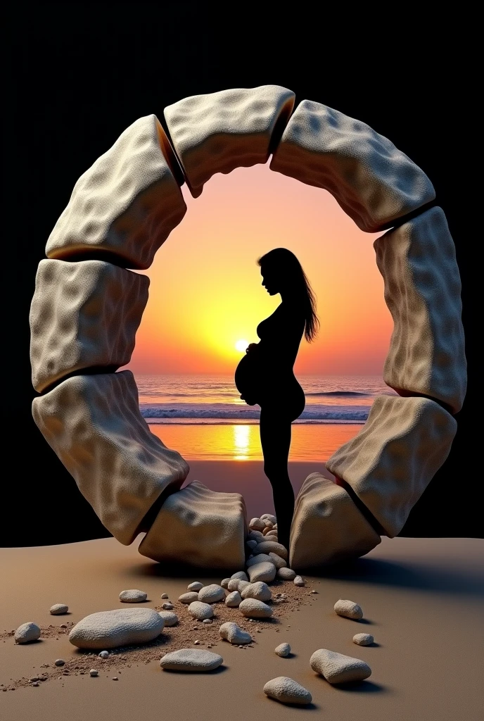 Beautiful girl pregnant woman pregnant with twins　During childbirth　Examination table　M-shaped legs　Big belly　japanes　huge tit　skinny  body