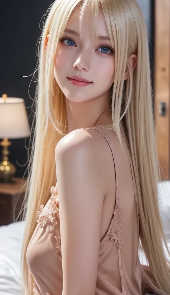 ((completely nude))、smooth white skin、20 years old cute and sexy little beautiful face、Bangs flowing in front of a cute face、Shiny platinum blonde hair、long, soft bangs that cover the eyes 、Beautiful green eyes that sparkle、Sexy and cute young woman with long shiny bright hair and very long hair、Noticeably large double eyelids、sexy pose, Please spread your legs in an M shape....,W piece,((Detailed beautiful pussy exposed....., :1.4)),spread legs, thighs,nude, Create the most beautiful and perfect face in the world, Meticulously hand-drawn in the highest quality 3D 8K, Perfect white skin, beautiful appearance, multicolor liquid acrylic, wet marble body,Abs,(camel toe),
