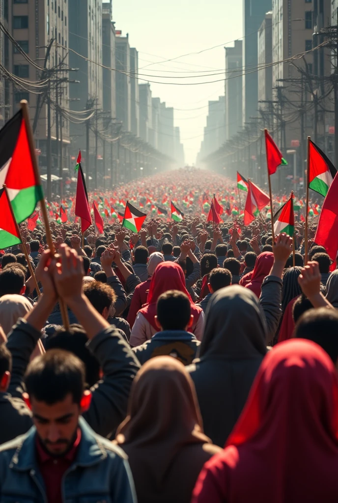 Palestinian demonstration horizontal photo