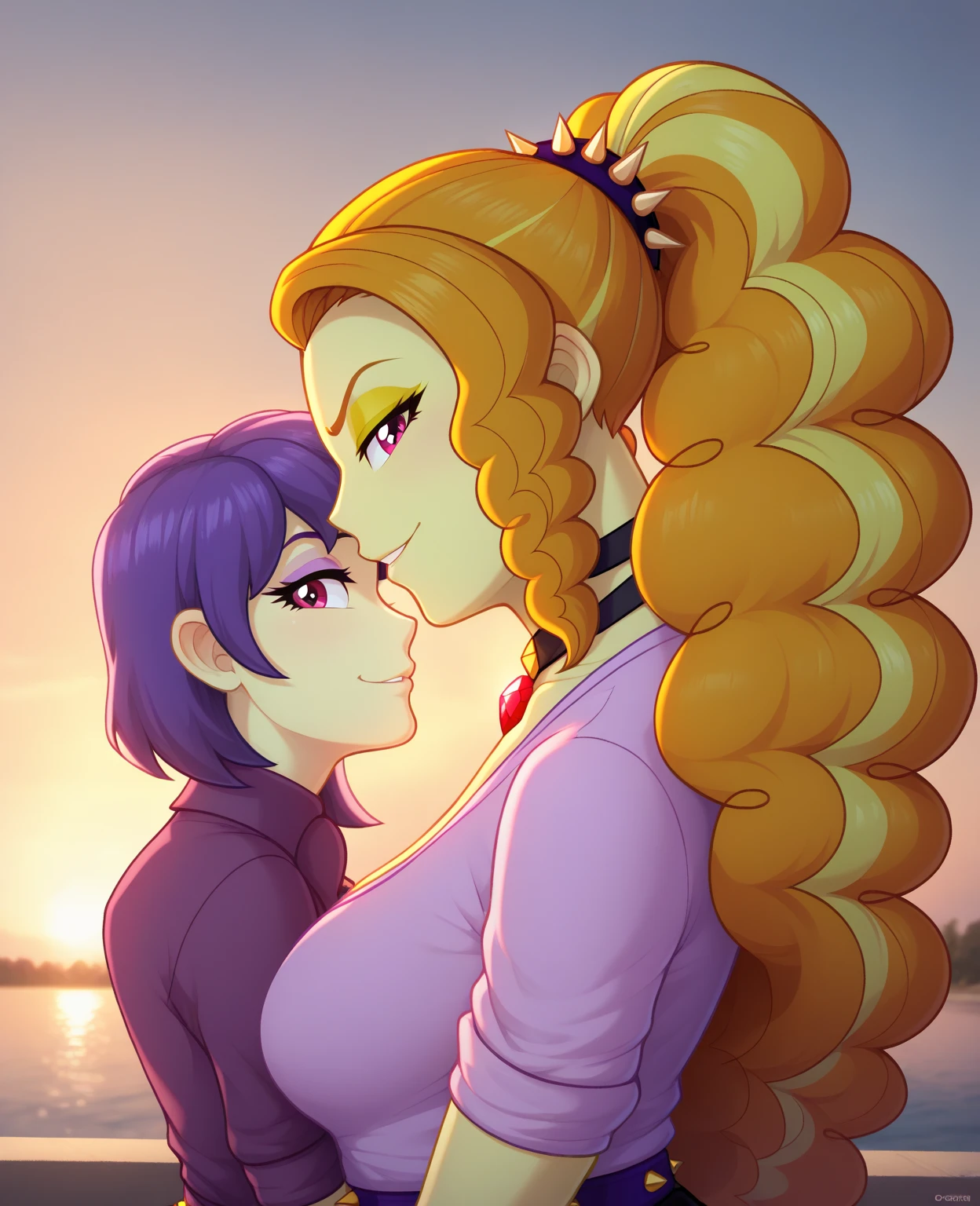 ((High Quality Image 10k)) ((Perfect Autonomy 10k)) Masterpiece, Adagio Dazzle and Sunset Shimmer are naked, two girls are naked, Adagio Dazzle is facesitting on Sunset Shimmers face at the park, Adagio Dazzle and Sunset Shimmer Equestria Girls, Sunset Shimmer is restraint with rope and also is screaming and struggling to get Adagio Dazzles ass off her face, Adagio Dazzle has a smug grin on her face While Sunset Shimmer attempts to struggling to break free, Adagio Dazzle and Sunset Shimmer, cuerpo completo, high resolusion