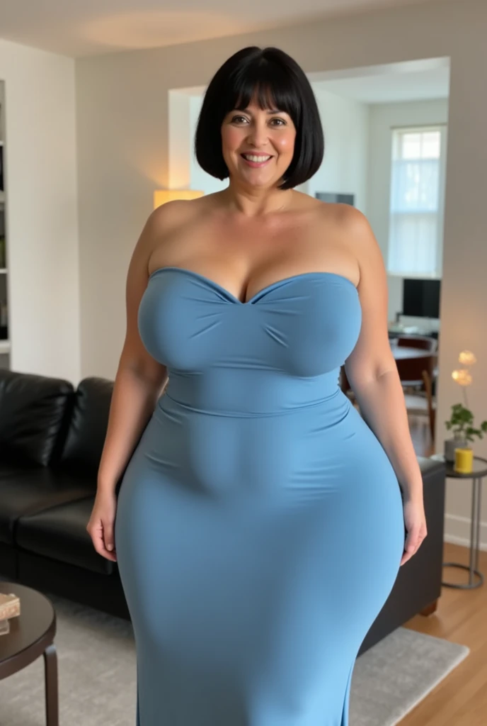 high quality,8K,high resolution,woman,1 personality,tall,realistic texture,Muchimuchi,cute smile,(Plump body 8),(dress2),(Muchimuchiした体8),(mysterious),colorful,,