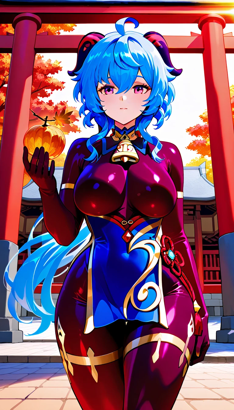 (masterpiece: 1.2), highest quality, Ultra-high resolution, Shiny skin, Mature Woman, Fashion, Ultra-high resolution, Perfect Anatomy, Best Shadow, highest quality, ((One girl, alone)), hair ornaments, Very long hair, Huge breasts, smile, View your viewers, Very long hair, Long sleeve, blue eyes, Blue Hair, bangs, Hair between the eyes, Short dress, High Boots, flower, whole body, From behind