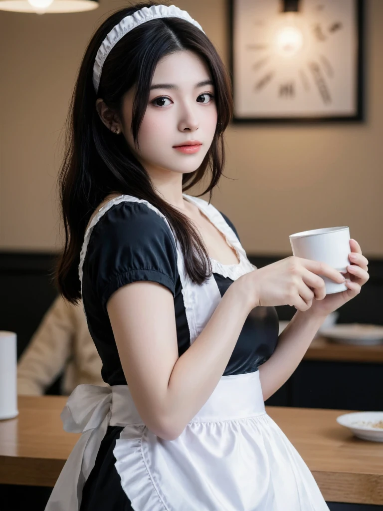 highest quality、High resolution、Detailed Background、(Beautiful face in every detail:1.4)、Anatomically correct、(Draw the usual number of fingers:1.2)、(Detailed facial expressions)、(Detailed eyes:1.2)、(Detailed eyes:1.2)、Beautiful, smooth skin、Teenage beauty、(Three Women)、(Highly detailed face:1.4)、cute hair color、ponytail、Bobcut、Braided long hair、Wavy Hairstyle、well-groomed eyebrows、cute eye makeup、Cute Lip Makeup、Calm atmosphere、Happy expression、smile、Laughter、Sexual expressions、Upper Body、Traditional Made、Tea time at the cafe、
(Three maid ladies chatting in a cute cafe while savoring cakes and sweets:1.5)、
Pair a black dress with a white apron、The frills and ribbon design on the apron add a nice accent.、
A soft arrangement with pastel colors will give you a cute impression.、Try choosing colors like pink and mint green.、
Lace and chiffon materials add a feminine and delicate touch.、Sleeves and aprons made with lace and chiffon、Try incorporating it into your design、
Ribbons and head accessories can add cuteness and accents.、Try adding ribbons to your dress or apron, or matching it with a headband or ribbon hair accessory.、Consider the appropriate accessories and shoes depending on the occasion and event you will be wearing the outfit.、cute