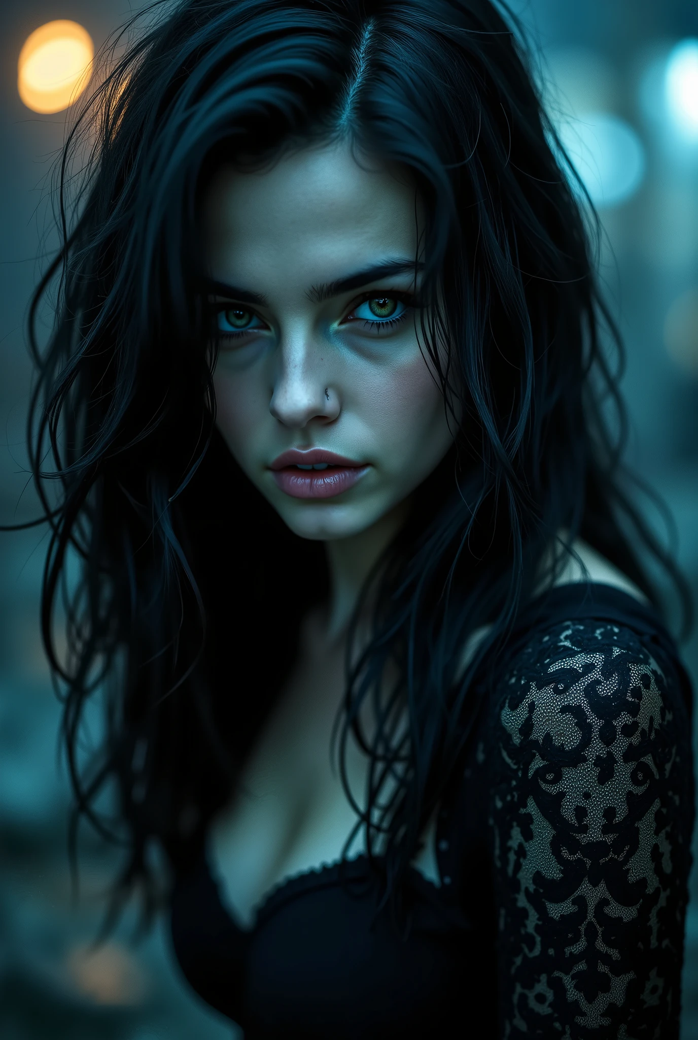 Sexy black-haired 