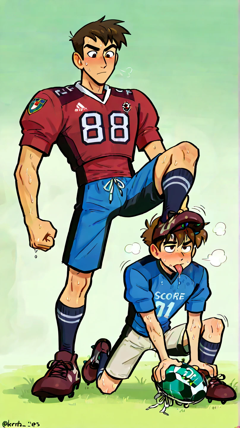 nudes , big cock , huge penis , locker room , Different muscle size,whole body,smiling , muscular, huge muscle, big muscles, pectoral muscle , 2 boys , YOUNG , cheered up, endou2, inazuma eleven