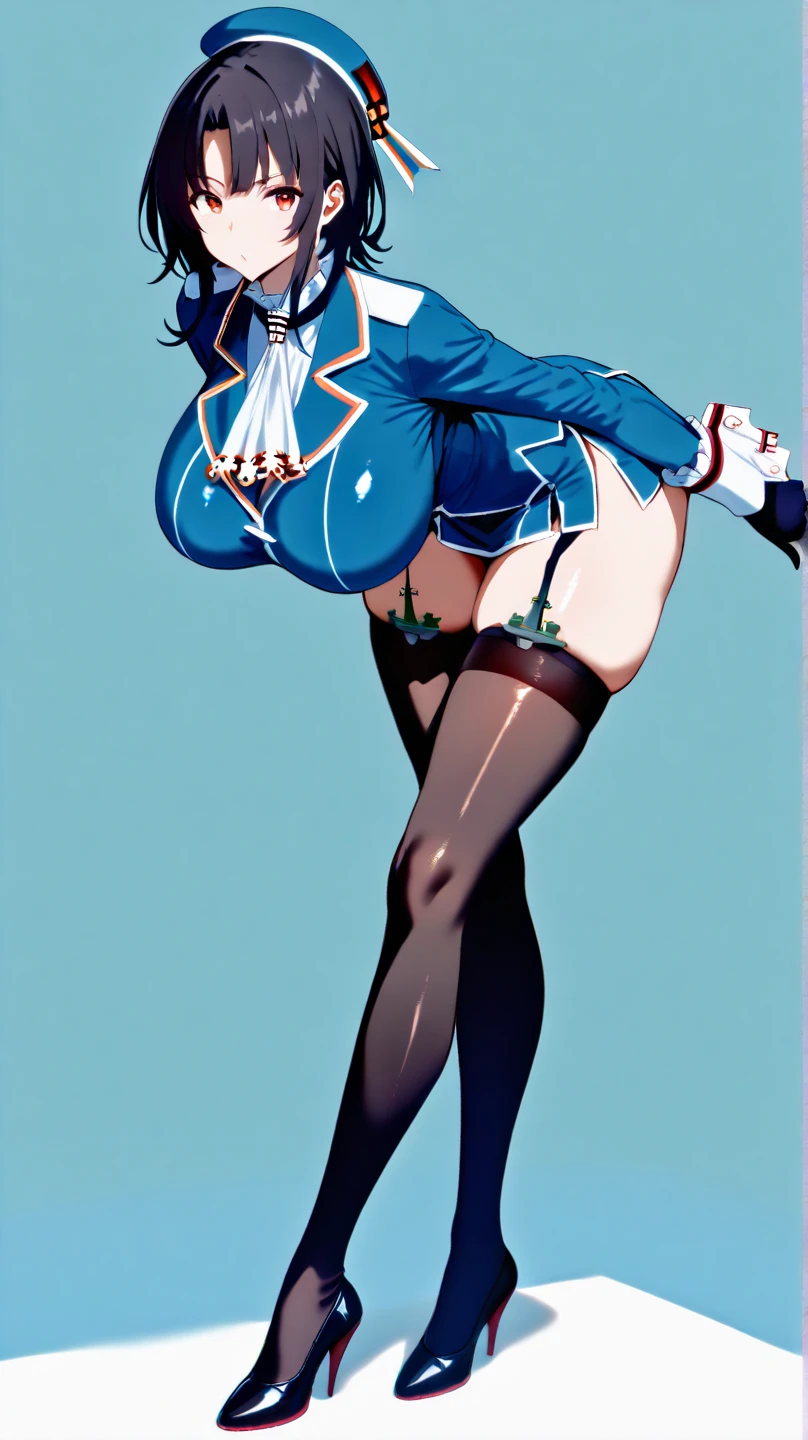 (masterpiece, Highest quality), Mature Woman,23 years old, Brown Hair, (Upper Body:1.3),(From below:1.5), (Sealed:1.4),Ass Focus,Open your mouth, Embarrassing ,blush,(Spread your legs:1.3),(Please stretch your legs and rest.....), Dutch Angle, Browsing Caution,Sensual, Long blonde hair, Thick thighs, 8k, 4K, Highest quality, (High resolution:1.6), Cute anime face, Noise Reduction,short hair,Flaxen Hair、 Spread your legs, (Sparkling Blue Eyes, A kind smile:1.3, Kind eyes:1.ung Face, Anime Eyes, Asheria、(SFW Giant:1.9)、 Puffy nipples:1.3、Long tights、Knee-high boots、(garter belt:1.5)、Beautiful Hands、Beautiful fingers、ultra micro mini panties,