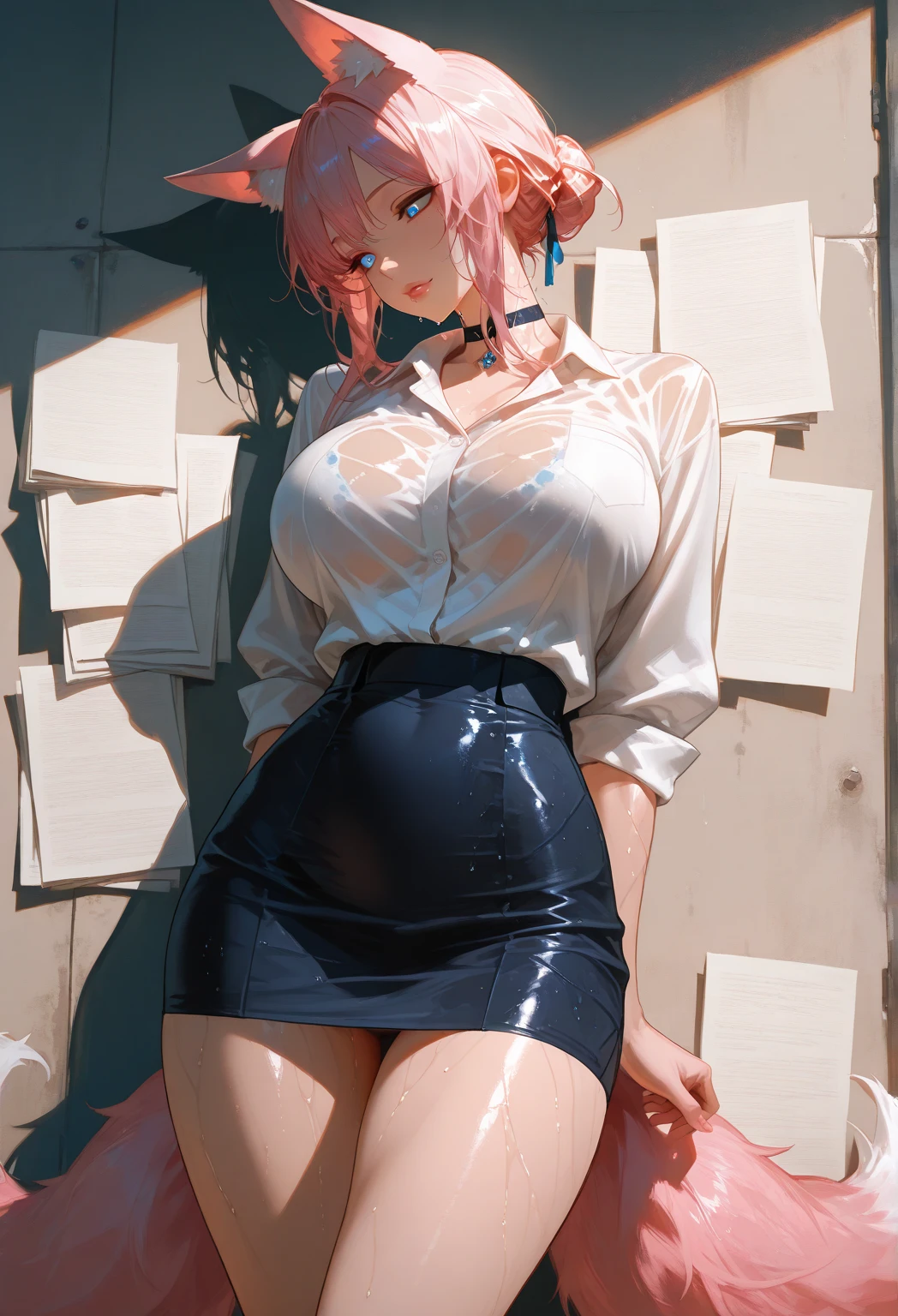 eaArt bot upscaling default is 22:25:26k wallpaper, masterpiece, highest quality, Super detailed, 30~40 years, full body shot, mature woman, beautiful mature woman, nightgown and underwear, enchanting smile, thick lips, Chubby lips, blush, looking at the viewer, provocative expression, short hairstyle, cleavage, Plump、curvy hips、attractive face、naughty face、sexy lingerie 、an inviting gaze、Expression of emotions、(((Lewd underwear)))、erotic see-through lingerie set、Standing position、gorgeous accessories、raise your butt, from below, (NSFW: 1.4)、exposed chest、(((gasping face)))、Openwork decoration,(((see through dress)))、(((R-18)))、Hakari_Whirlpool, pink hair, medium hair, hair ornaments, hair flower, green eyes, school uniform, black skirt, mini skirt, pleated skirt, black jacket, white shirt,collared shirt, long sleeve, neck ribbon,ribbon, thighs, big breasts, Are standing, cowboy shot, looking at the viewer, outdoor, blush, 1 girl, (masterpiece:1.3), (High resolution), (8K), (very detailed), (4K), (pixiv), perfect face, Nice eyes and face, (highest quality), (Super detailed), detailed face and eyes, (alone), rough skin, confused, High resolution、beautiful eyes、,(((see through dress)))、(((masturbation)))、