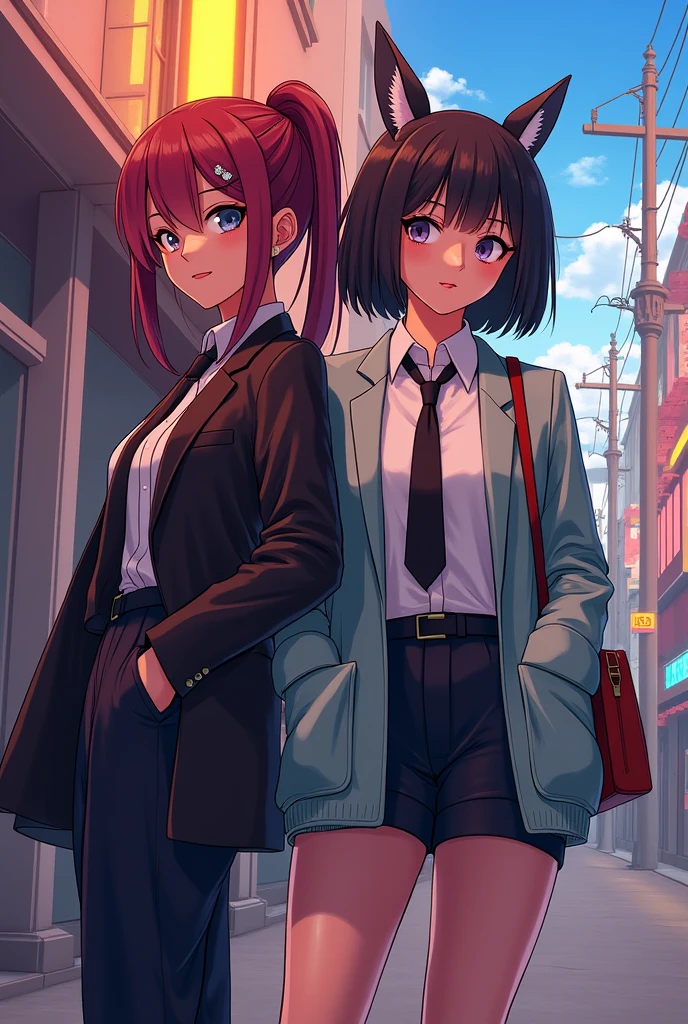 ((masterpiece)、top-quality、girl with、(high school student uniform)、、Perfect Anatomy、3 people、girl with、red hairs、blue hairs、A pink-haired、I'm wearing glasses、short-hair、Braided shorthair、long、female high-school student、校服、(((Pull up your shirt)))、((no-bra))、((Pull up your skirt)))、((Lace panties))、((Digging panties))、intersection、A smile、Embarrassed face、angry looking face