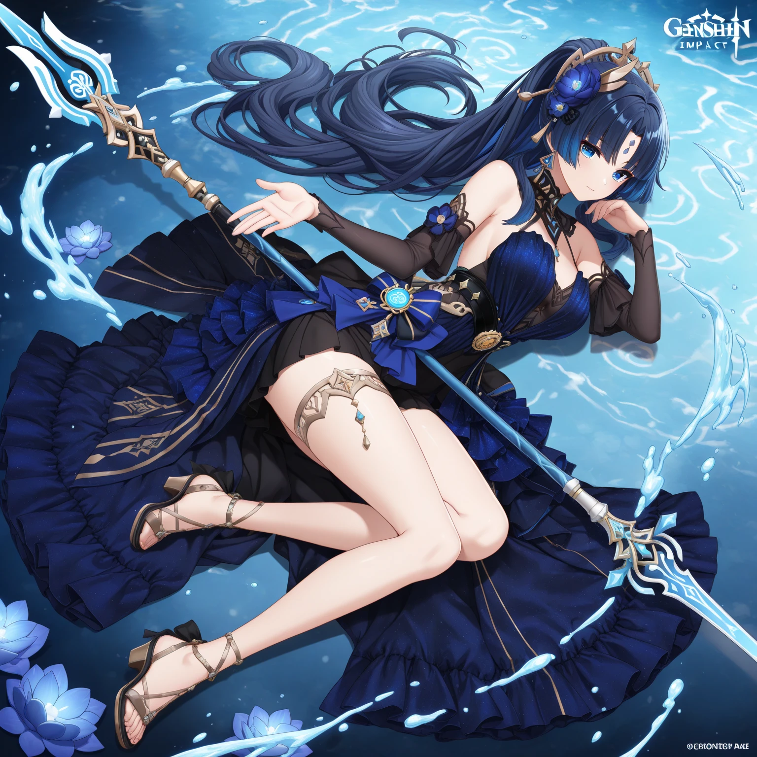 colorful butterfly,girl,bikini,upper body,witch hat,(detailed face:1.2), (medium breasts),(cleavage),(thigh bands),long hair,asymmetrical bangs,Tarot border,The portrait is centered,(no weapon),(bouncing breasts),