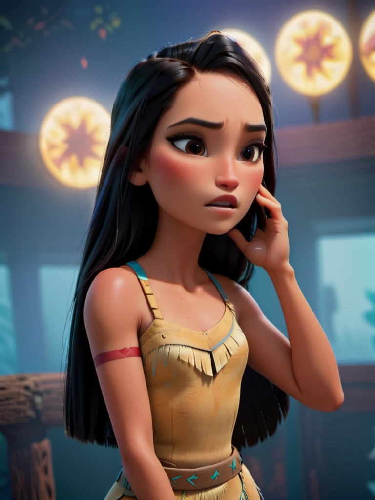 cinematic photo pocahontas in a car  <lora:add-detail-xl:1> <lora:princess_xl_v2:0.8>,  . 35mm photograph, film, bokeh, professional, 4k, highly detailed