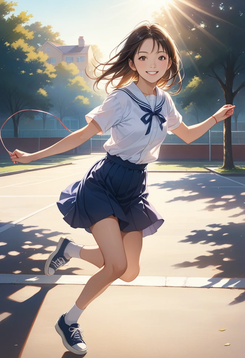 standing split, standing on one leg, standing, leg up, 1girl, solo, long hair, ponytail, simple background, (8k, RAW photo, best quality, masterpiece:1.2, masterpiec8K.HDR. highresabsurdres:1.2, film grain, blurrybokeh:1.2, lens flare, (vibrant color:1.2), (delicate))