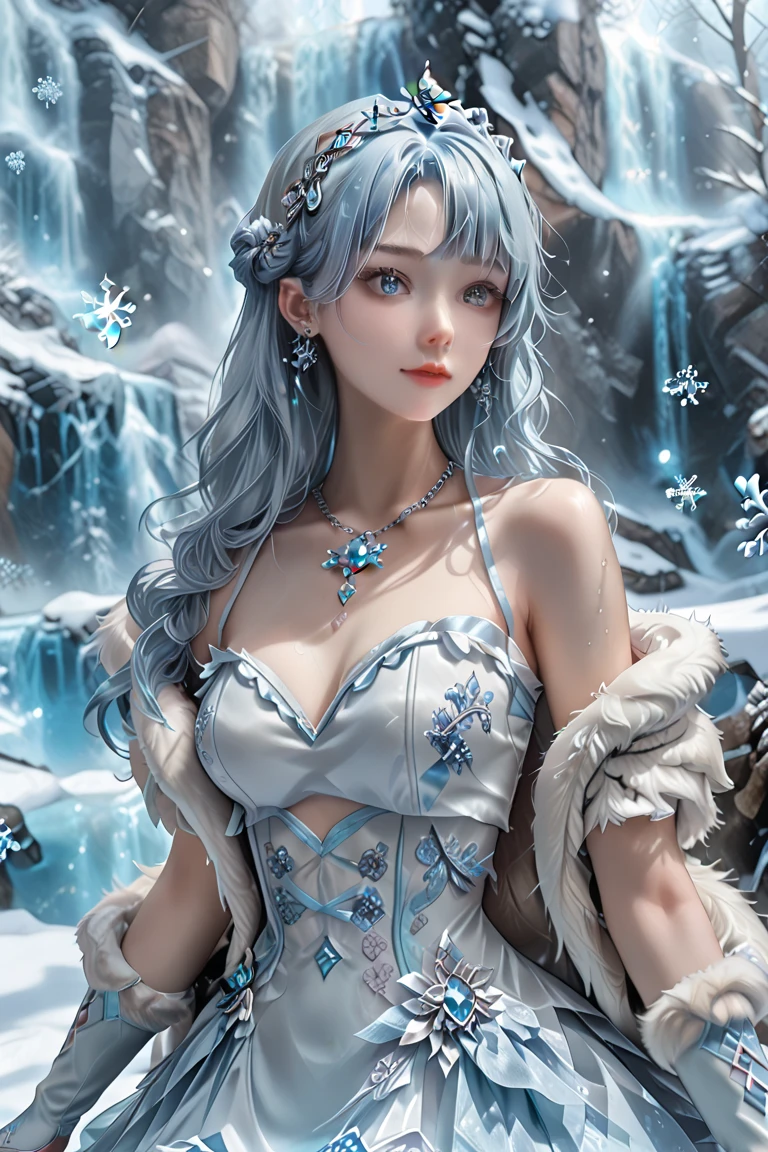 Diamond Dust Snow Scene Monster Girl