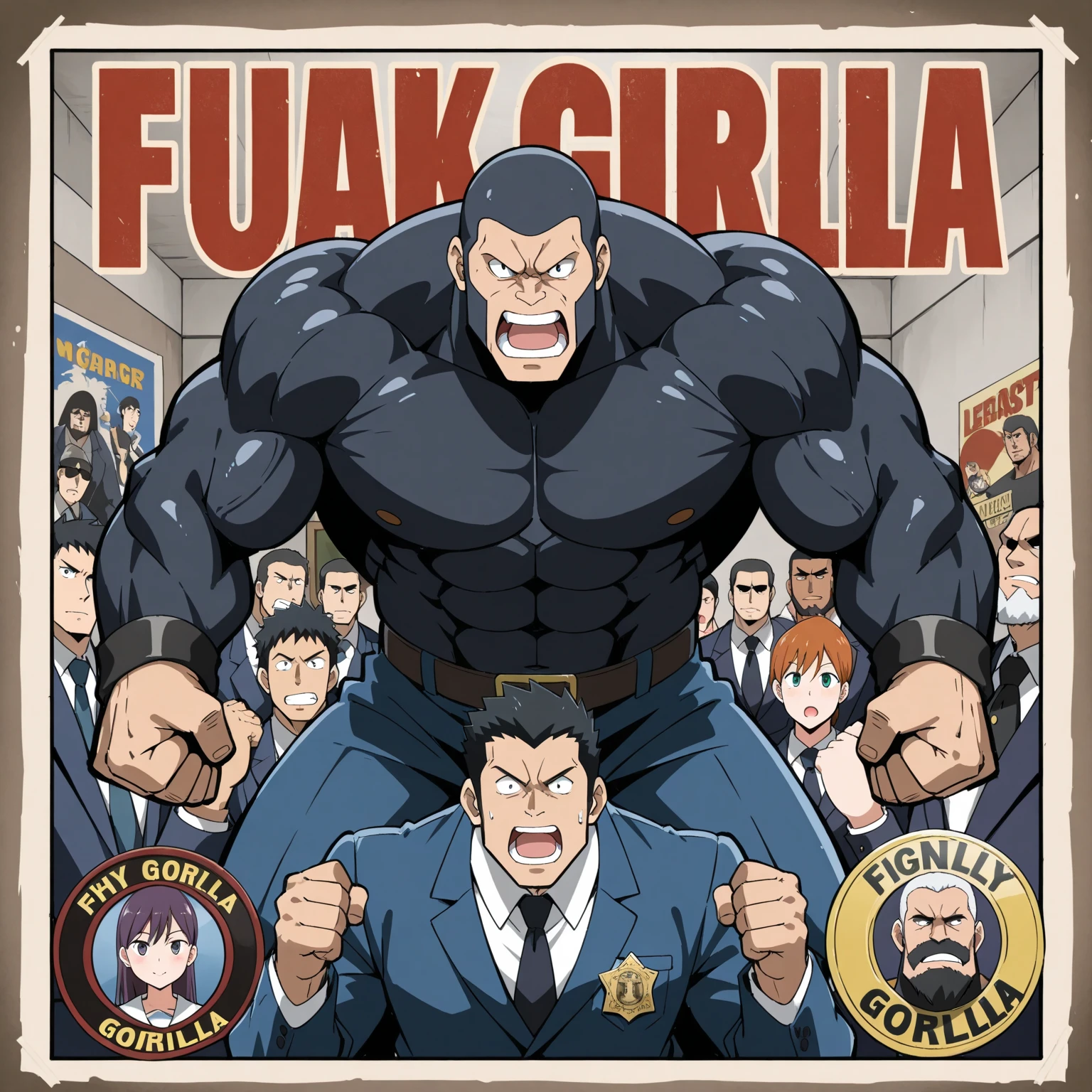 Atack of Titan, gabi braun, naked, squaitting, crying, calling for help, front view, arms behind back