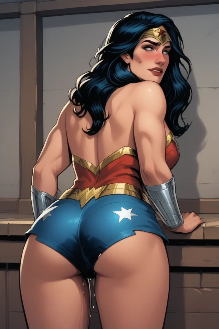 ((mejor calidad)), ((obra maestra)), (detallado), cara perfecta, wonder woman, big boobs, big ass
