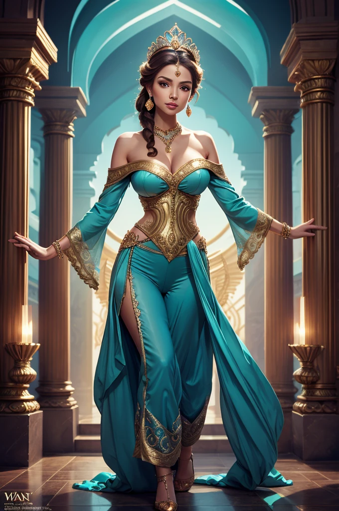 Maximum resolution 4k, (8k), beautiful woman, Princess of the Ocean, Reina de los mares, cheerful expression, hermosos ojos de colores, beautiful exotic figure, Traje transparente sexy, traje transparente digno de una reina del mar, tridente 🔱 en sus manos, tridente dorada Standing at the top of a palace, olas gigantes, Epic Background, (water particles in the air),detalles precisos, rostro detallado, fantasy, dramatic, intrincado, elegante, muy detallado, Pintura digital, Art Station, arte conceptual, smooth and sharp focus, illustration, arte de Gustave Dore, Octanaje, 4k , (solamente:1.4)