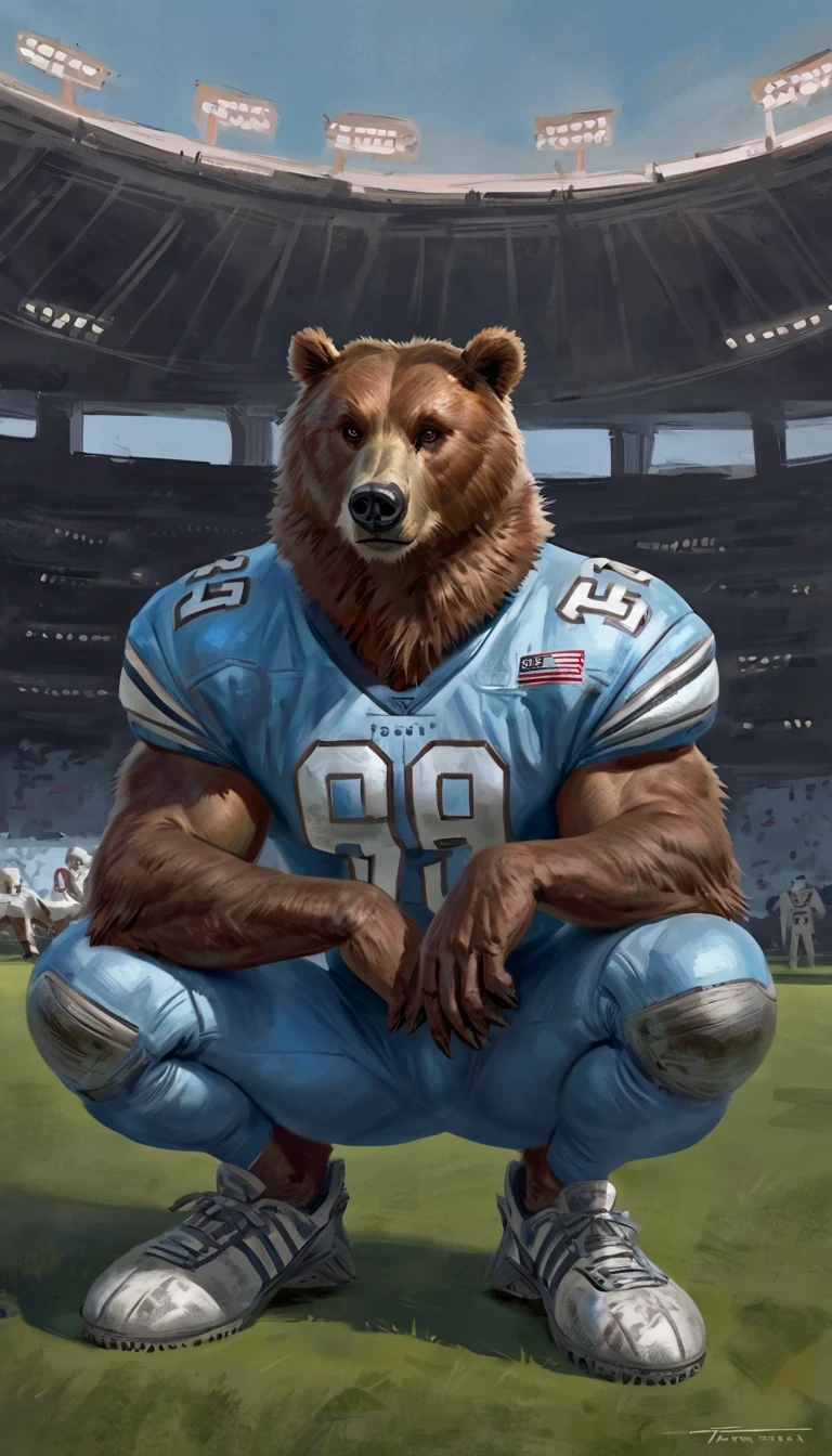 Super muscular adult boar beastman,(wear a sports uniform:1.8),Blindfold,Open your mouth and stick out your tongue,Some guys cum in my face,(Surrounded by red and black erect penises),(a large amount of semen on the face and body,:1.5),night,Outdoor,(Nipple ring piercing:1.5),Brown fur,Black hair and beard,(Deep Throat)