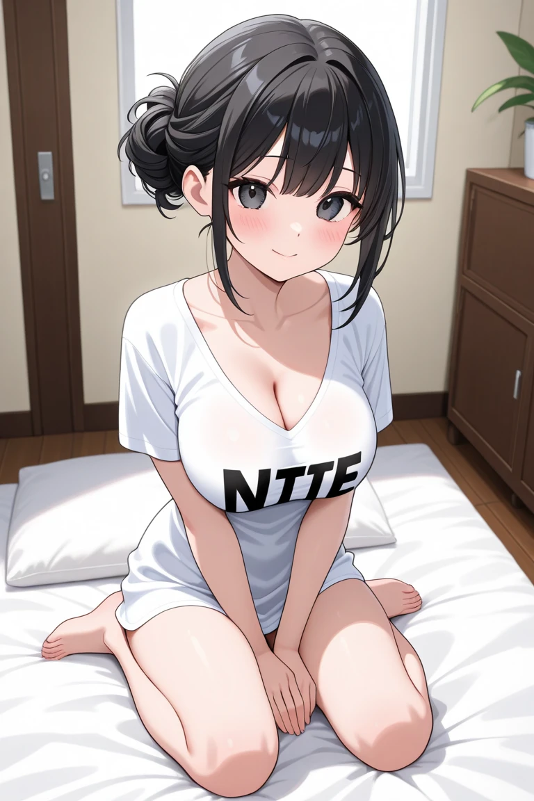 1girl, 独奏, medium breasts, dark skinned girl:1.2, ,(dark skin:1.8), black hair, short hair, pixie cut, wavy hair, (((open eyes))), wake up yawn, open mouth, covering mouth, pijamas, (white pajamas), window, morning, looking at viewer, sitting, seiza, waking up, on bed, full body, ((ultra detailed, masterpiece, best quality, 8K)),(Urine-stained futon,Pee-stained futon,Steam from crotch,Hospital room,Urine vapor),((Open your eyes)),((huge breasts)),(片Open your eyes,Open only one eye,Surprised face),cheek,(6yo),NSFW,(((littlegirl))),puffy nipples,((((Open pajamas))))