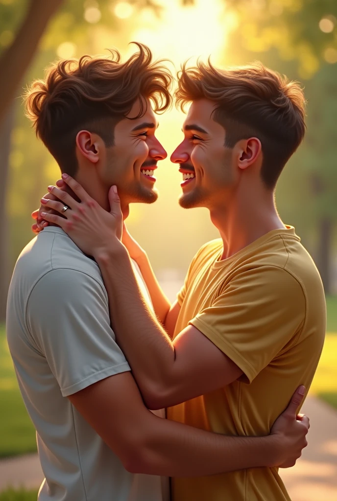 Picture of two teenage boys kissing