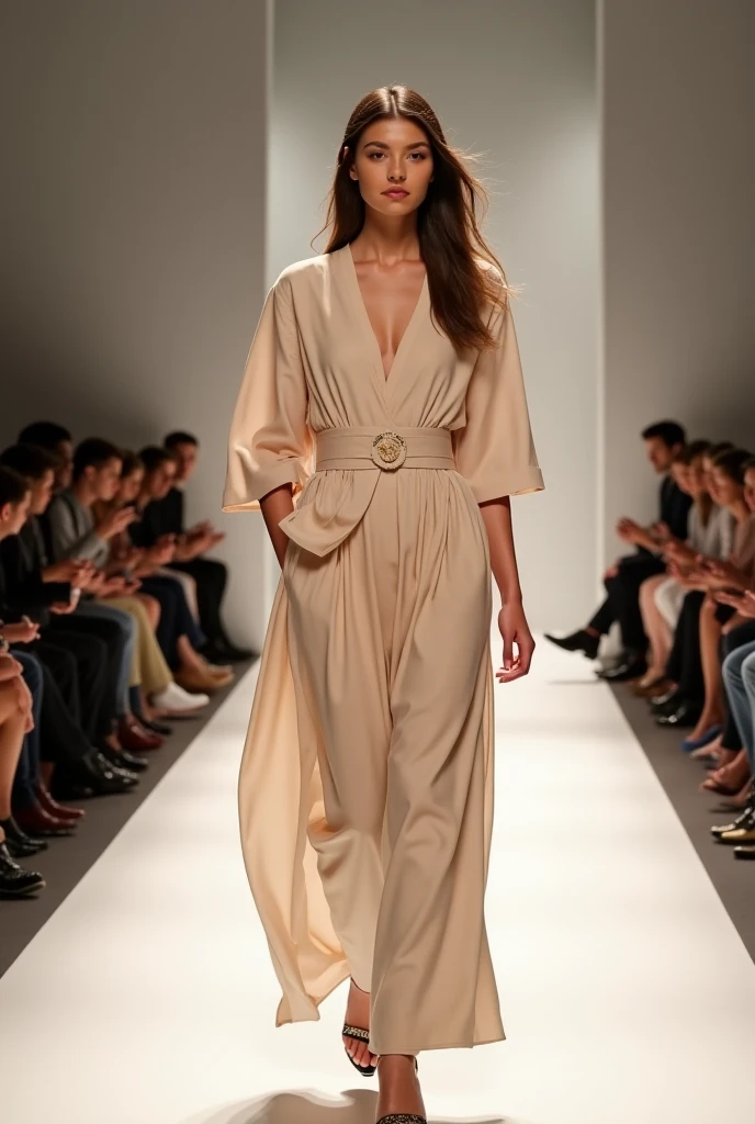 fashion cat walk on fashion week runway very realistic and very fashionable combination