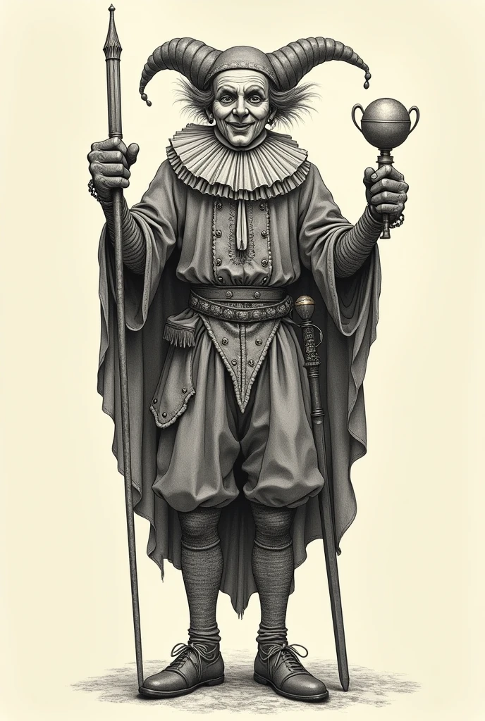 rodrigo duterte as jester, durer-style
