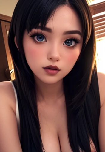 (best quality,4k,8k,highres,masterpiece:1.2),ultra-detailed,realistic:1.37,beautiful detailed eyes,beautiful detailed lips,extremely detailed eyes and face,longeyelashes,sexy woman with black hair in a bun,seductive eyes in intense gaze,mouth open with deep blush,flustered expression, beautiful long neck and collarbone,medium chest with cleavage,wearing a blue saree,lustful expression,sultry pose