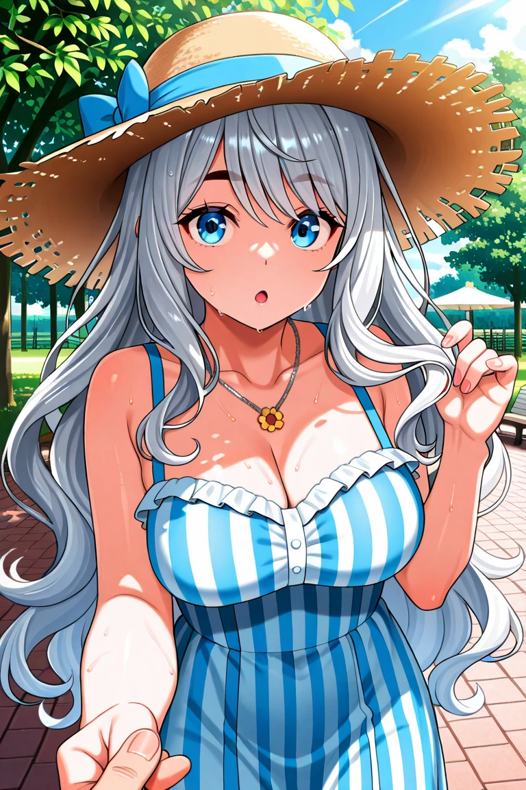 Highest quality、High resolution、Detailed Background、(Beautiful face in every detail:1.4)、Anatomically correct、(Normal number of fingers:1.2)、(Highly detailed face:1.2)、(Detailed eyes:1.2)、Beautiful women in their 20s、(Huge breasts:1.2)、Perfect body line、Light color hair、Braided bob cut、Braided long hair、Wavy Hairstyle、well-groomed eyebrows、Calm and elegant look、Mysterious atmosphere、Dreamy atmosphere、Do cute thingodel pose、A big smile、smile、Happy expression、
(A beautiful model with a popular spot in the background:1.5)、
Tulle dress、A tulle dress that lets you enjoy the sweetness of the season、Sports dress、Lined and jersey-style sporty-looking items are popular、Shoulder frill dress、A voluminous frilly dress、
Lake Kawaguchi with a view of Mt. Fuji、Lakeside walks and piers、Promenade etc.、Shooting at sunset time creates a fantastic atmosphere.、very beautiful