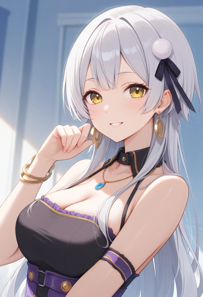 SkirkGI, red eyes, long hair, white hair, blue hair, hair ornament,
BREAK ((yellow bikini:1.5))
BREAK view from below, morning city, street,
BREAK (masterpiece:1.2), best quality, high resolution, unity 8k wallpaper, (illustration:0.8), (beautiful detailed eyes:1.6), extremely detailed face, perfect lighting, extremely detailed CG, (perfect hands, perfect anatomy),