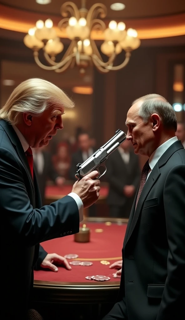 Putin pointed a gun at Donald Trump at his wedding with the North Korean dictator