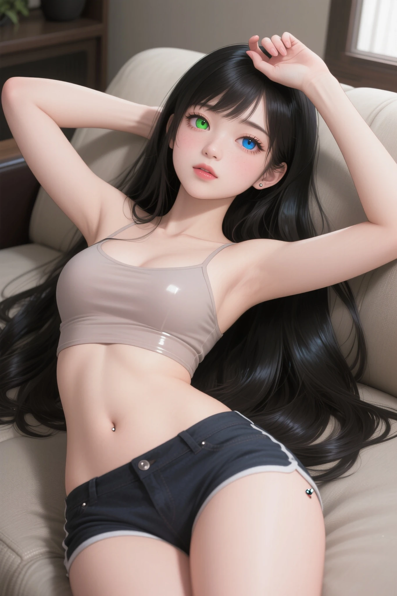 photography of a 20yo woman, perfect face, masterpiece, bra, underwear, black_bra, jacket, black_panties