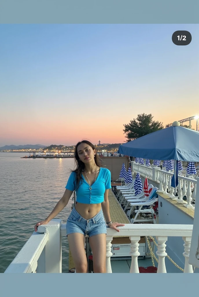 Beautiful 18-year-old woman with brown hair 