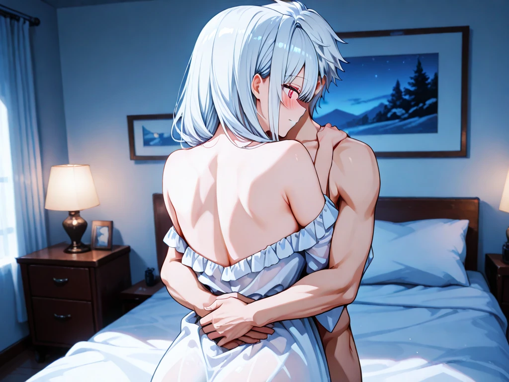 (1girl, 1boy), The couple consists of 1 boy and 1 girl, hetero, (sex:1.4), (sex from behind:1.4), (doggystyle:1.4), ((doggy style sex front view:1.4)), (indoor), (nude:1.4) BREAK
(1boy), ((old man:1.8), (fat man:1.2)) BREAK
(1girl), (short hair, sweat, (large breasts), (white camisole:1.2), (open mouth), female ejaculation)