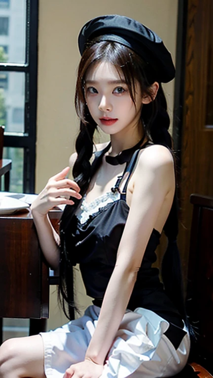 An innocent 20-year-old girl、((White tank top, Dramatic Pose)),smile,shortcut,natural Park、RAW Photos, (8k、highest quality、masterpiece:1.2)、(Intricate details:1.4)、(Photorealistic:1.4)、Octane Rendering、Complex 3D rendering with ultra-detail, Studio Soft Light, Rim Light, Vivid details, Super Detail, Realistic skin texture, Detailed aspect, Beautiful details in the eyes, Highly detailed CG Unity 16k wallpaper, compensate, (Detailed Background:1.2), Glowing Skin, whole body、Cleavage,((Standing with hands behind back、Leaning forward、Angle from above))