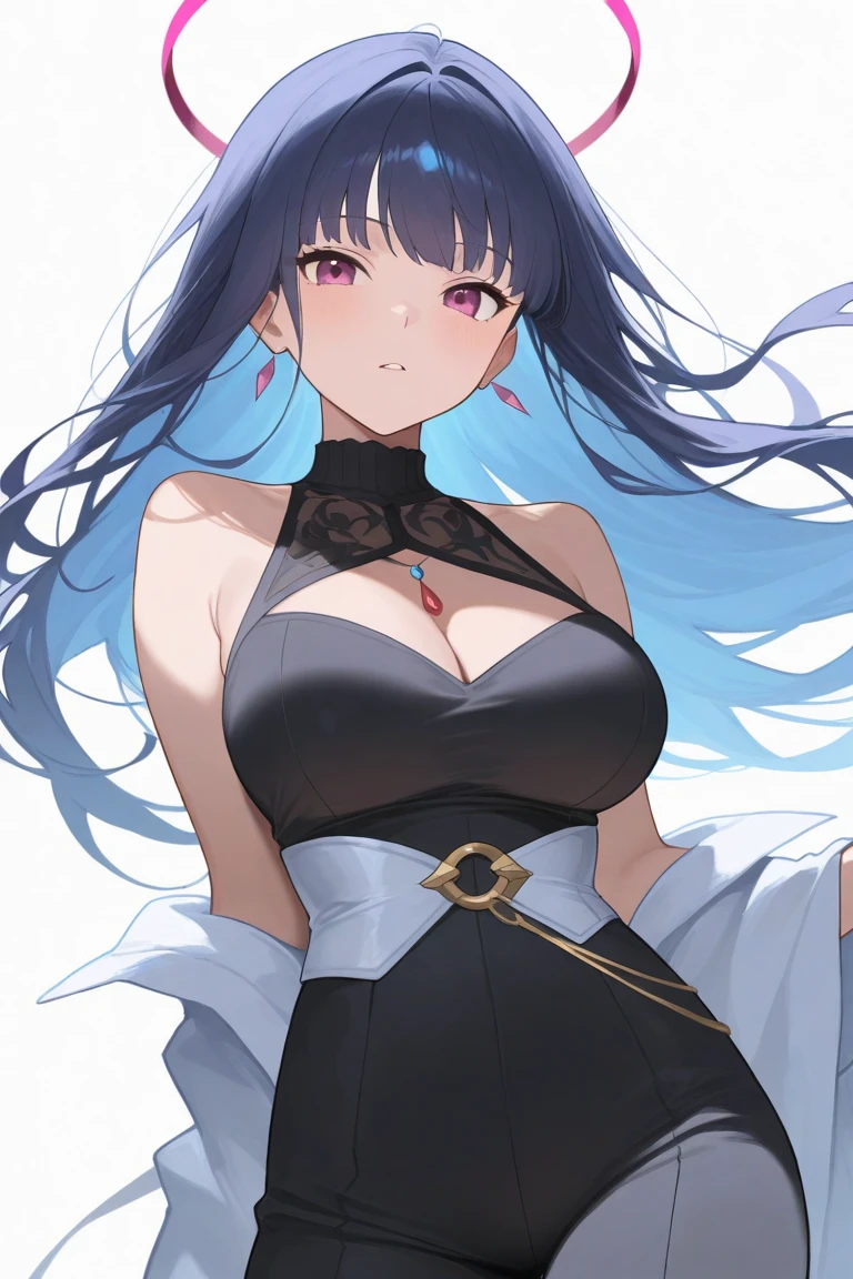 smile, best image quality, best quality, super high definition, masterpiece, one girl, cute, beautiful girl, pose that emphasizes breasts, huge, perfect body, white background, lace queen clothes, super mini skirt, short sleeves, chesty dress, stocky clothes, lace queen, cleavage, ((light blue long hair)), red little hat, boots, choker, (sagging eyes), cherry hair ornament, bell hair ornament, flowing long hair, short sleeves, thighs,