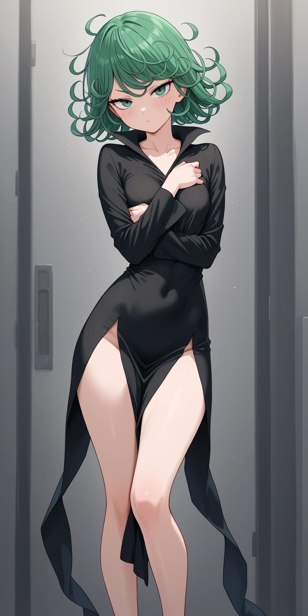 Anime Art, Full Body Movement, Sexy Woman in Black, Fierce Soprano Woman, Great Erotic Art, Line Art, Sexy Art, J.C. Leyendecker