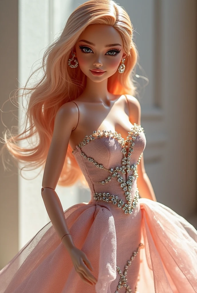 Britney Spears a drawing of a Barbie in a pink dress, pink iconic character, Dressed in a pink dress, inspirado em Daphne McClure, luxo fashionable, pink glitter mermaid dress, inspired by Porphyry DiDonna, wearing a pink ball gown, inspired by Cosmo Alexander, fashionable, Thierry Mugler, wearing pink floral dress, conceptual piece,  Pink, best qualityer, realisitic, realisitic, award-winning illustration, (Highly detailed texture of face and skin), (all-body), (Complicated Detail: 1.2), (fine-details), (Complicated Detail), (Cinematic Lights, Luz de fundo de best qualityer), Sharp lines, sharp focus, offcial art, unity wallpaper 8k, absurdrez, unbelievably absurd, huge filesize, ultra-, Fantasyart, RTX,((award-winning studio close-up photos)), , (escape), , perfect hands, beautiful detailed eyes, face perfect