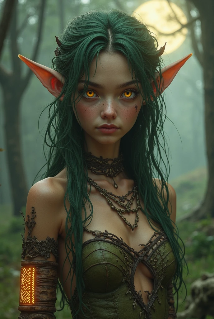 ORC GIRL IN FOREST , CUTE