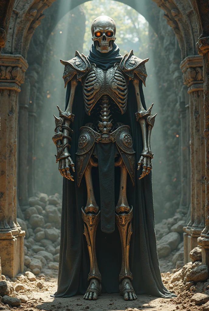 anime style, bronze forest automaton, Bone Garden \(room\) <lora:EnvyStarlightBronzeOrder01:1>