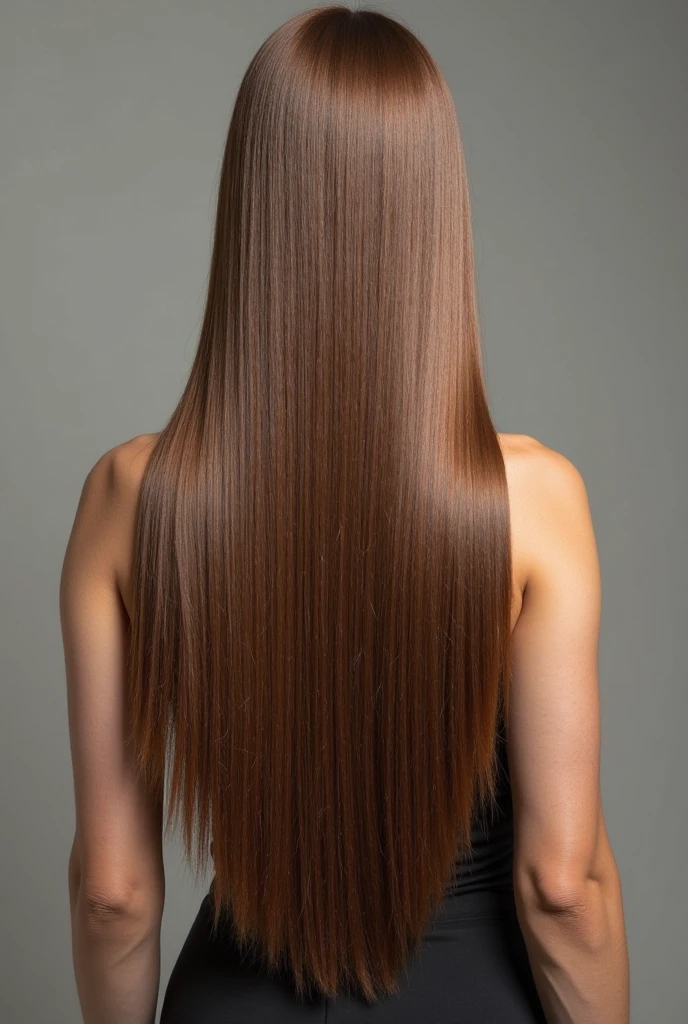 woman Back view Brown Hair straight cute tall Illustration