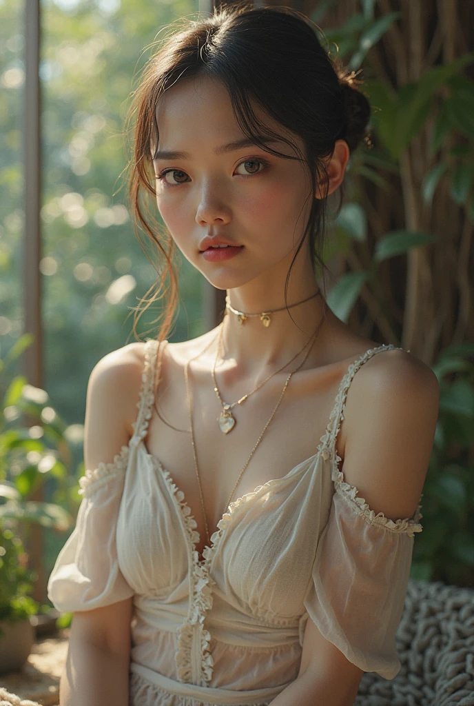{{{{{3,318 trillion pixels high resolution, nsfw, Realistic scenery and lovely girl who is moaning madly as she masturbates with her fingers in her cunt for the first time, A full whipped deep cleavage rapidly emerged, thicken the lips look pretty, Boobs are fluffy and bouncy, Tits that get rounder bigger her deep tight cleavage}}}}},{{{{{Her dark pubic hair in the lower half of her body, A neat girl who stands on her knees and opens her crotch traces her crotch with her fingertips and with a moan experiences her first climax and becomes a little more mature and innocent masturbator, It's too clean and innocent to see her go into her own world nipples out mouth open panting and masturbating as she climaxes over and over again, The moment when the eyes of the heroine's girl are replaced with kaleidoscopic irises, magical in a romantic Cylindrical crystal herbarium showcase filled with oil, Herbarium-soaked her tits become so plump that they break the blouse of an even smaller-sized girl and her hair grows longer and sexier while she still looks like a girl, Cuteness preserved forever shining in exchange for life from her, wearing cute ribbon blouse and skirt, frills scrunchie on her wrist, her beautiful slender underbust, slender curvy cute waistline, an lewd fetish for lips and necks and waistlines, her clearer nip line from underbust to hips, gloomy straight wig, thick vivid lips}}}}},{{Extremely detailed}},{{{{{heroine girl's Sexually unused body with pure and innocent aura}}}}}