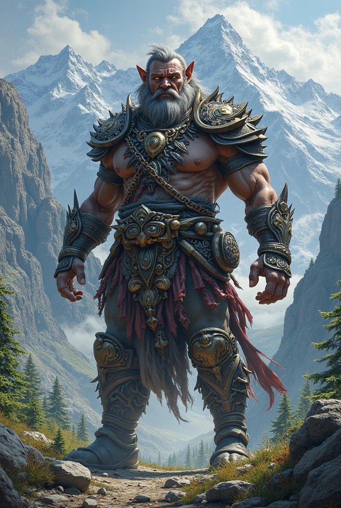 Norse god of war with bow