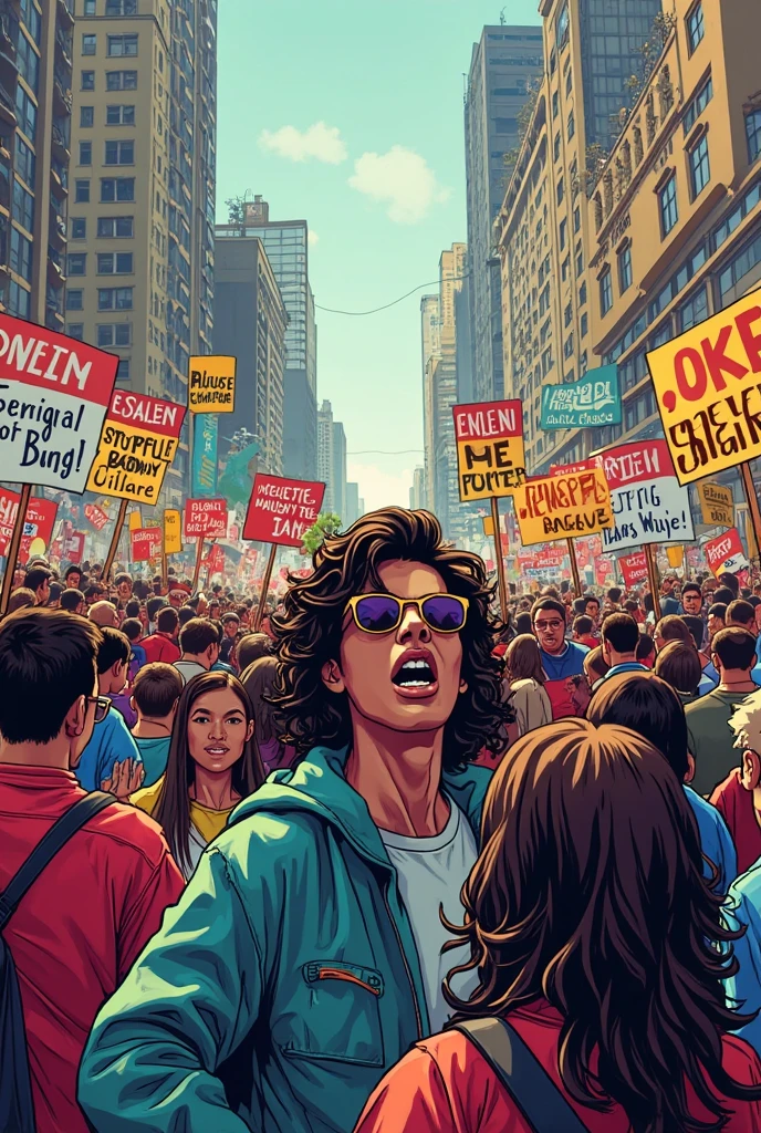  Students protest against criminal who murdered a on duty doctor.Poster headlines will be " The culprit should get a painful punishment." Students want punishment on that criminal 
