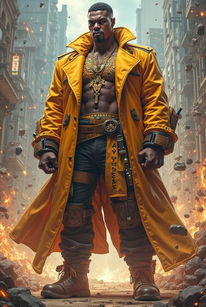 (best quality, ultra-detailed, realistic:1.37), character design, fighting game, technomonk, slender yet muscular, street fighting outfit, hip hop influence, detailed, powerful, professional illustration, vivid colors, martial arts inspired, intense battle scene, dynamic poses, futuristic setting, glowing tattoos, energy effects, intricate facial tattoos, multiple piercings, cybernetic enhancements, vibrant graffiti backdrop, urban street elements, dramatic lighting