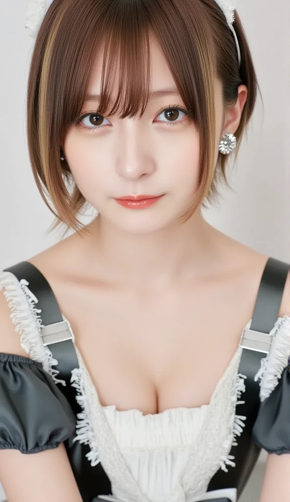 masterpiece, Highest quality, 8K, Young and beautiful girl, smile, Baby Face、(Clothed Huge breasts, Huge breasts), (The lower half is naked), Cute face, avert your eyes, Residential Street, Lips parted, No makeup, 10 generations, Detailed face, Background blur、((16 years old))、whole body, Running wariza, Between the legs,Opening his jacket Very thick pubic hair Outdoor