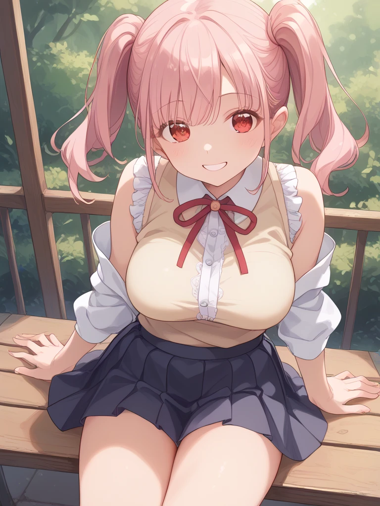 ((anime:1.45)),,((best quality)), ((highly detailed)),(((sketch))) extremely detailed face, beautiful face,((1girl)),((solo)),shiny skin,((full body:1.35)),(tall body, tall, long legs, mature female, mature, adult),((CurePeach:)),(twintails) ((very long hair)),((long hair)), ((light blonde hair:)),((yellow hair:1.35)), earrings, (heart hair ornament), pink choker, ((pink dress)), ((short sleeves)), ((frills:1.25)),((corset)), ((wrist cuffs))
((huge breasts:1.285)),((curvy:1.15)),((cleavage:1.25)),bottomless,
(((pussy))),((nose blush:1.15)),,,(happy,smile:1.21)open mouth,:d,(looking at viewer),BREAK ((park ,bench:1.35)),((sit on bench:1.35)),((sitting:1.35))outdoors,,BREAK ((spread legs:1.55)), ,BREAK ((pink boots:1.15)),(arm behind back),